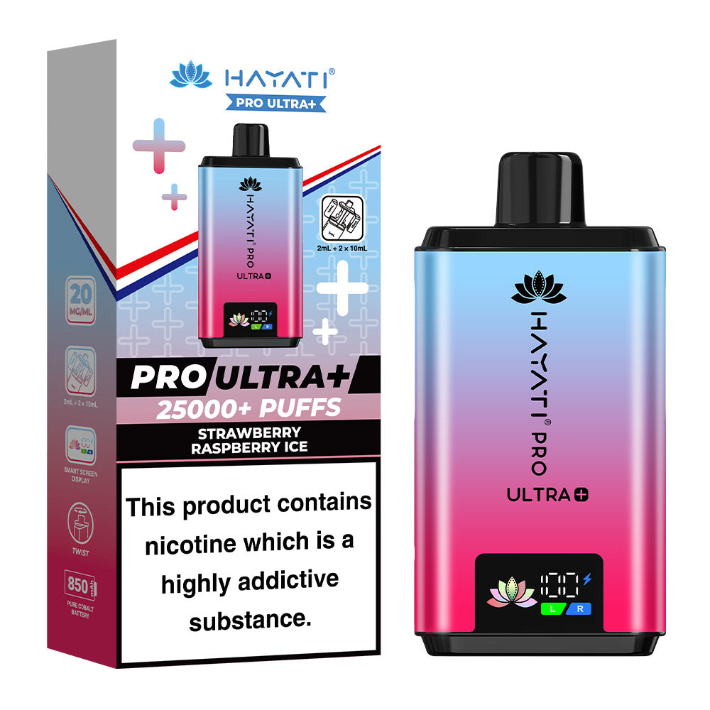 Hayati Pro Ultra+ 25K Strawberry Raspberry Ice prefilled pod kit