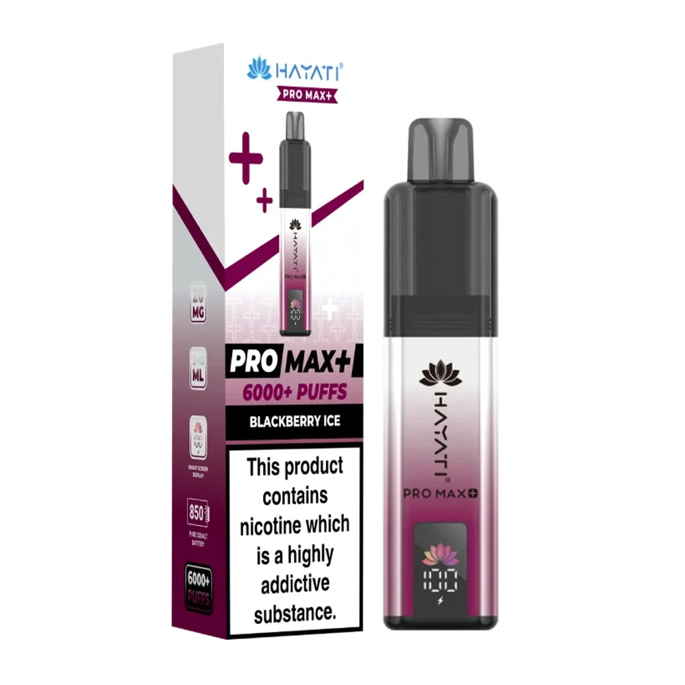 Hayati Pro Max+ 6K Blackberry Ice prefilled pod kit