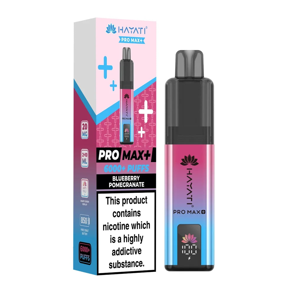 Hayati Pro Max+ 6K Blueberry Pomegranate prefilled pod kit