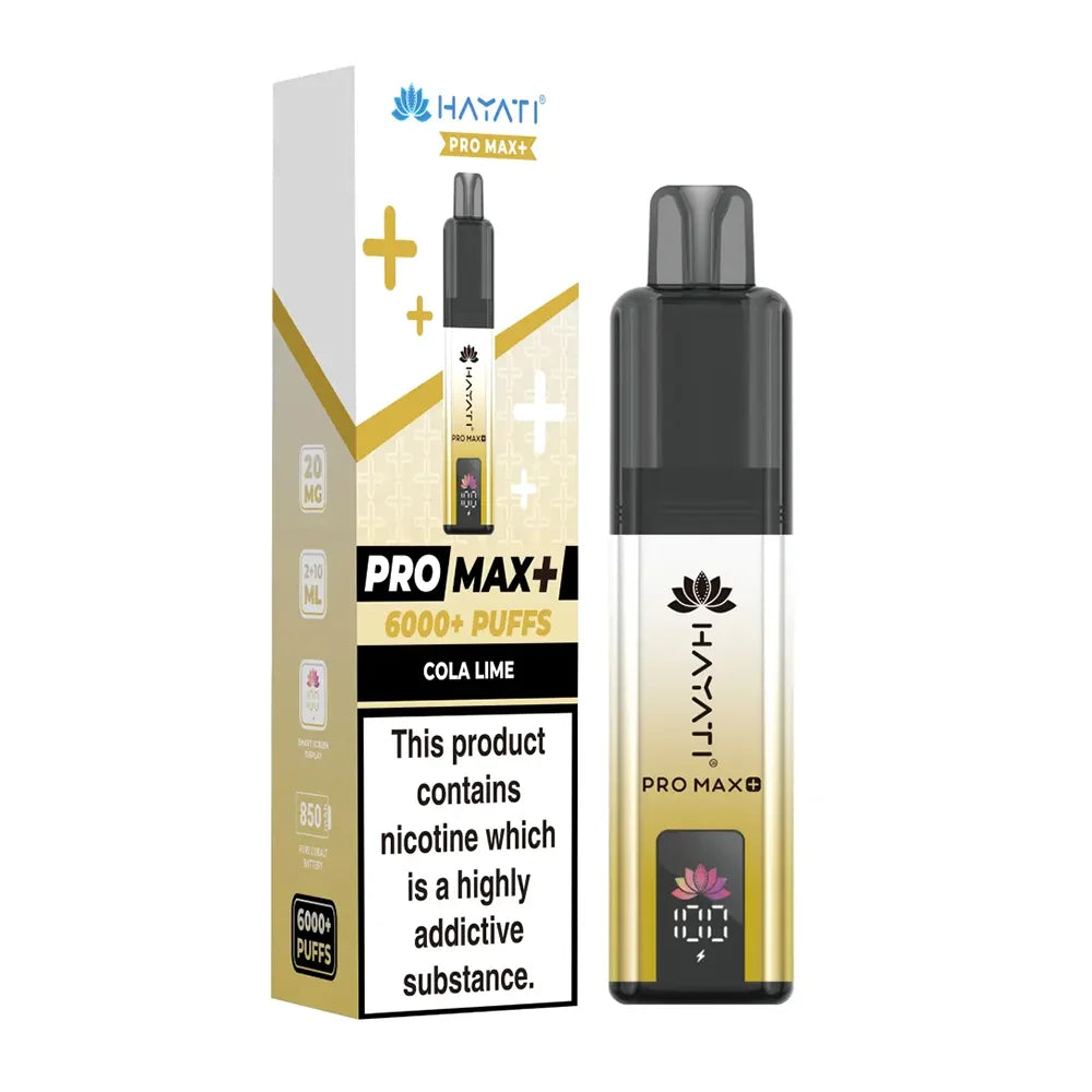 Hayati Pro Max+ 6K Cola Lime prefilled pod kit