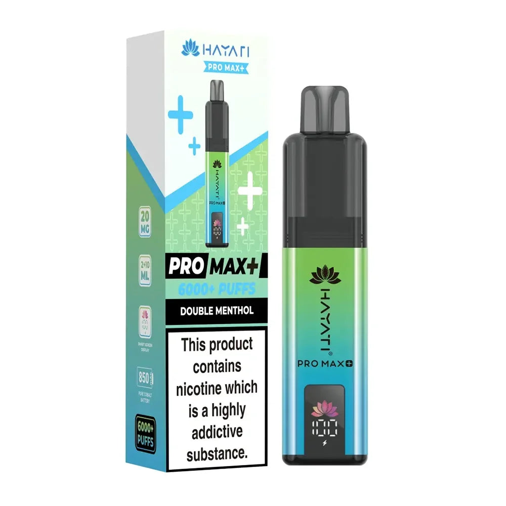 Hayati Pro Max+ 6K Double Menthol prefilled pod kit