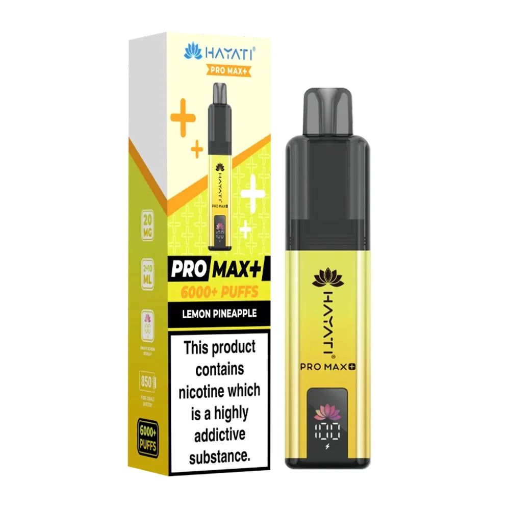 Hayati Pro Max+ 6K Lemon Pineapple prefilled pod kit