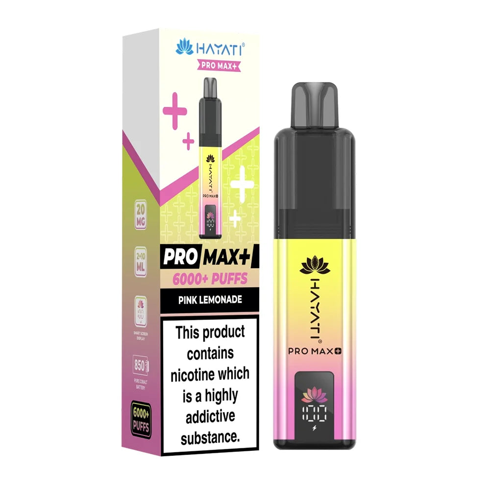 Hayati Pro Max+ 6K Pink Lemonade prefilled pod kit