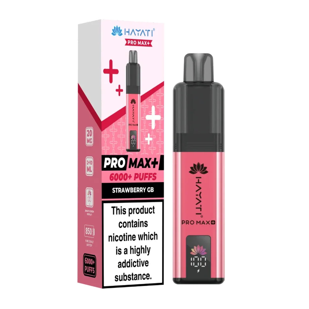 Hayati Pro Max Plus 6K Prefilled Pod Kit - Strawberry GB