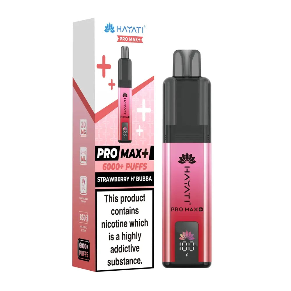 Hayati Pro Max Plus 6K Prefilled Pod Kit - Strawberry Hubba Bubba