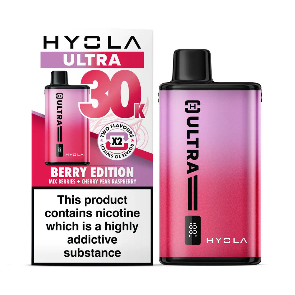 Hyola Ultra 30K Berry Edition rechargeable prefilled dual-flavour pod kit