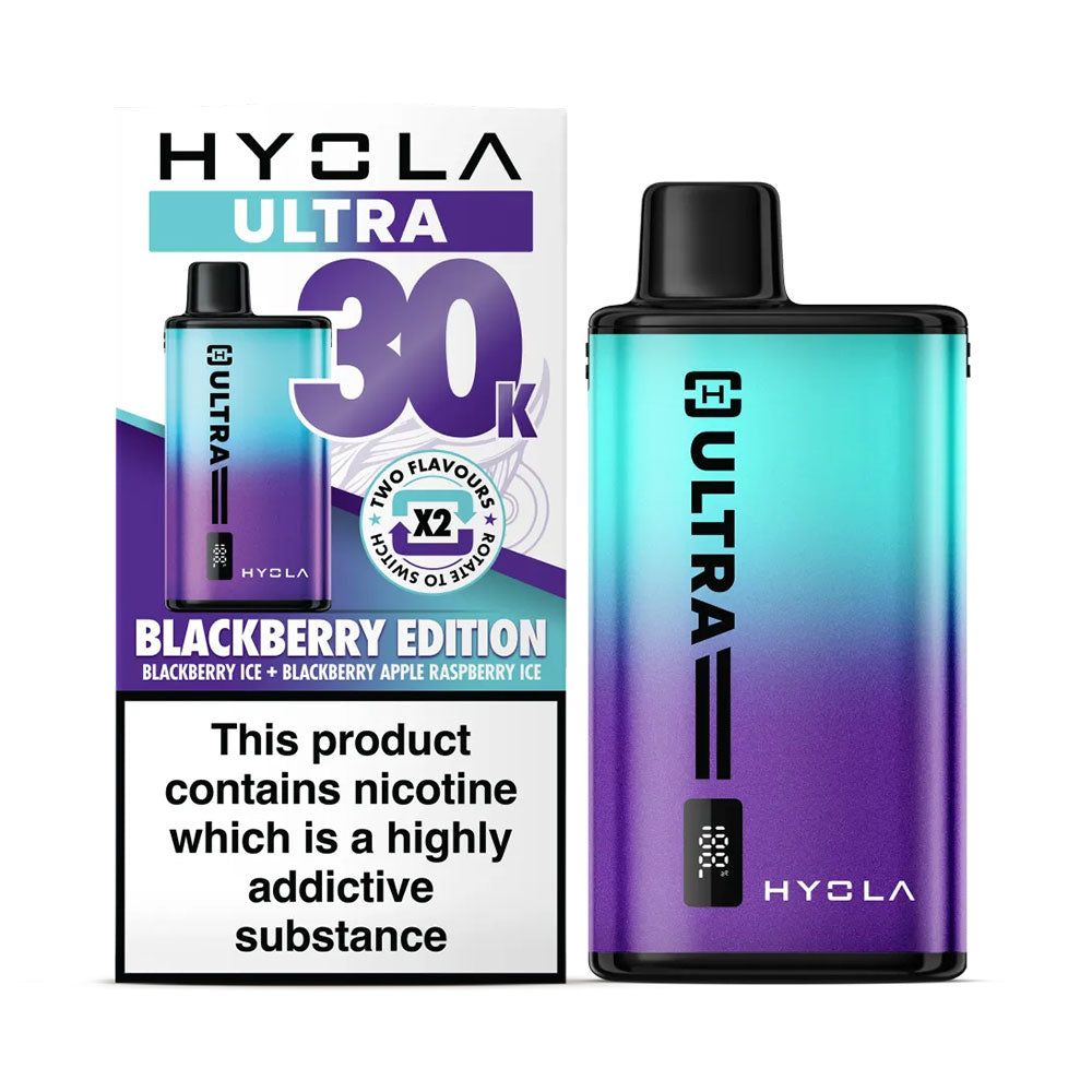 Hyola Ultra 30K Blackberry Edition rechargeable prefilled dual-flavour pod kit