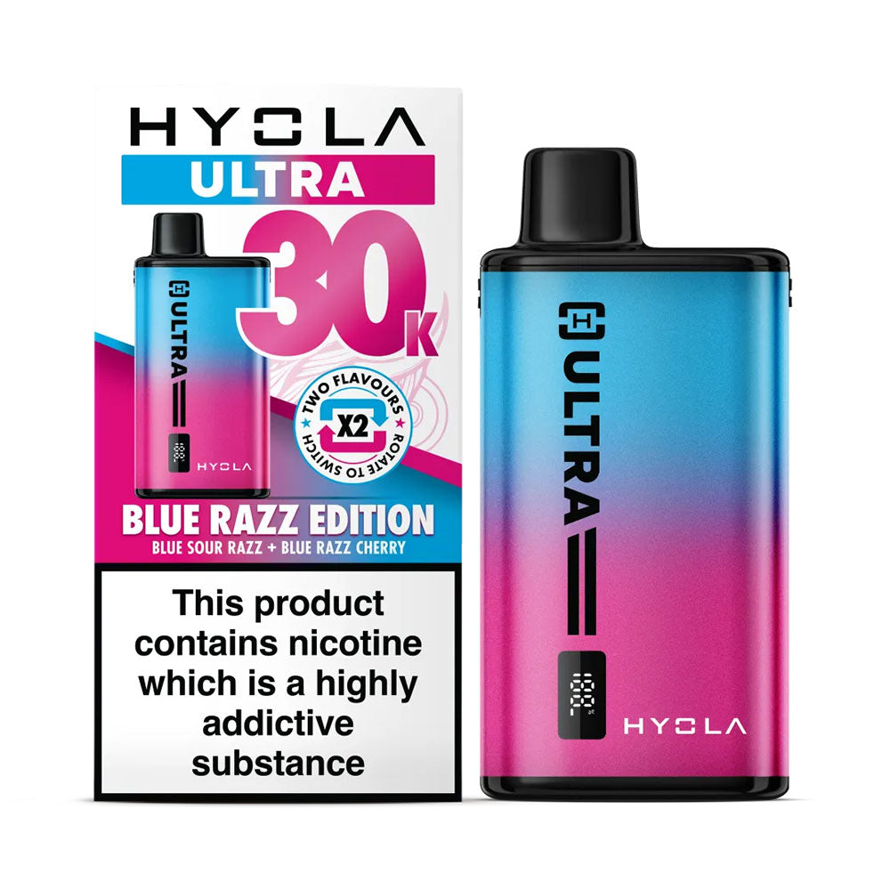 Hyola Ultra 30K Blue Razz Edition rechargeable prefilled dual-flavour pod kit