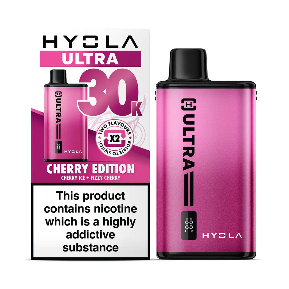 Hyola Ultra 30K Cherry Edition rechargeable prefilled dual-flavour pod kit