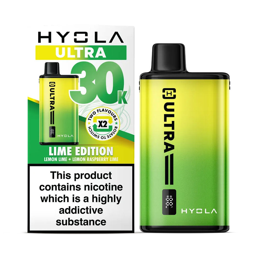 Hyola Ultra 30K Lime Edition rechargeable prefilled dual-flavour pod kit