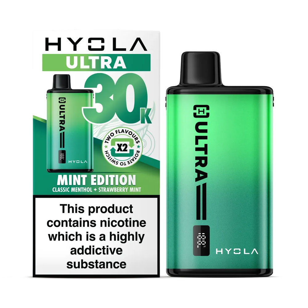 Hyola Ultra 30K Mint Edition rechargeable prefilled dual-flavour pod kit