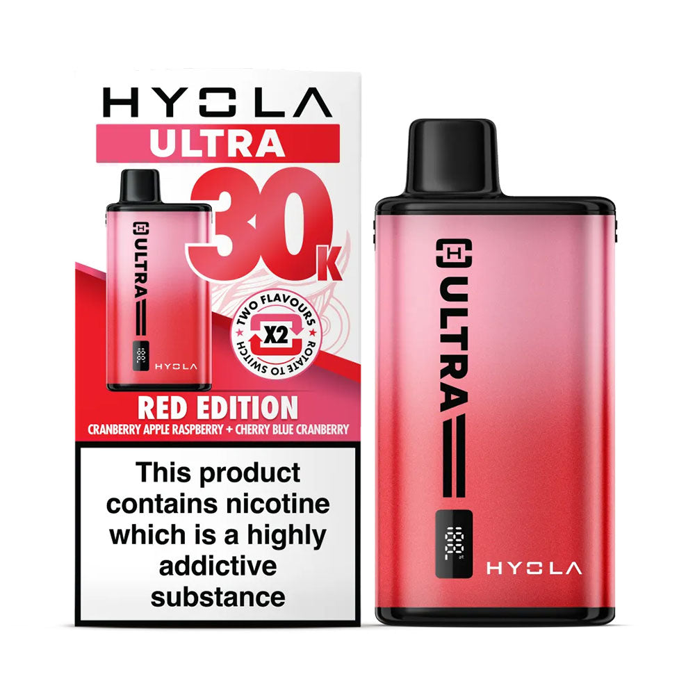 Hyola Ultra 30K Red Edition rechargeable prefilled dual-flavour pod kit