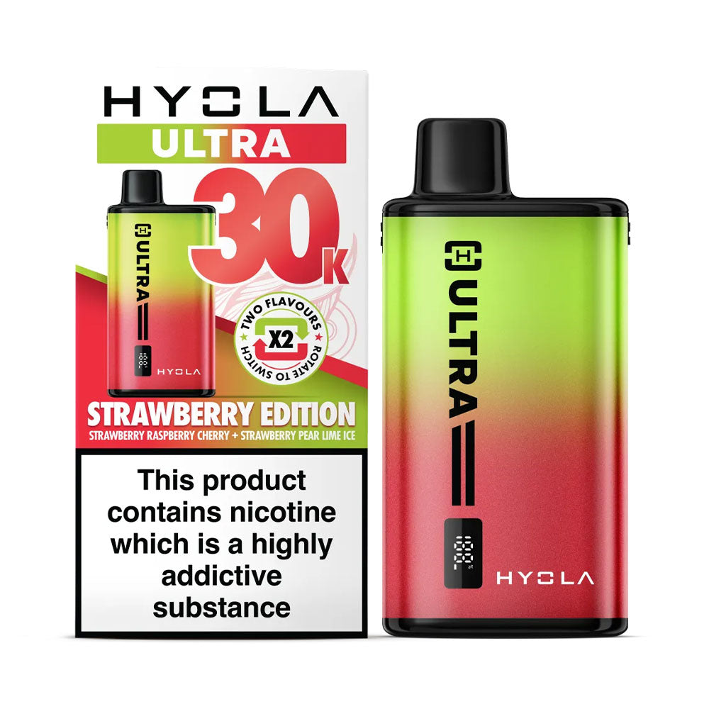 Hyola Ultra 30K Strawberry Edition rechargeable prefilled dual-flavour pod kit
