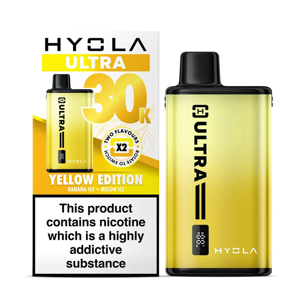 Hyola Ultra 30K Yellow Edition rechargeable prefilled dual-flavour pod kit