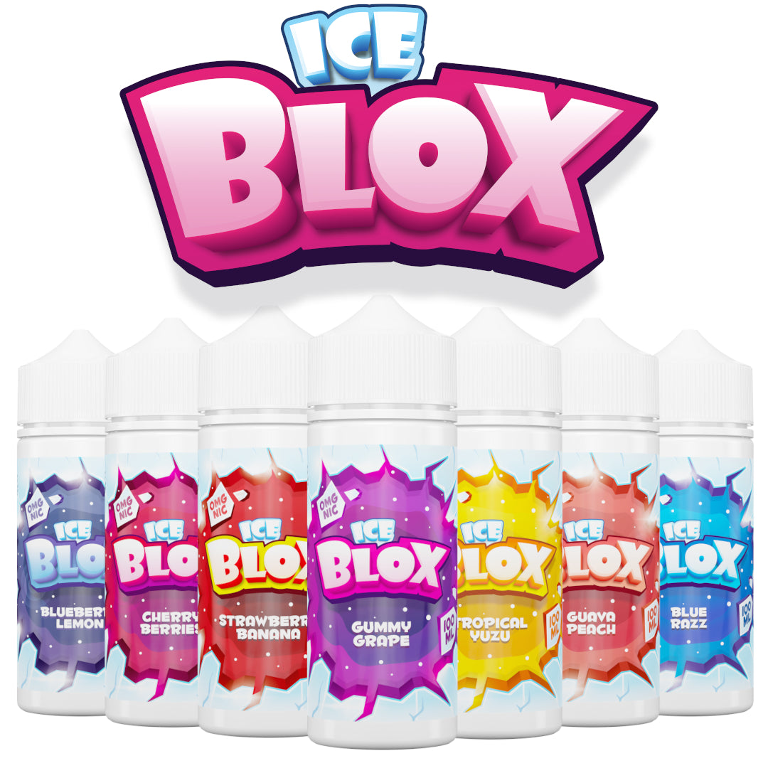 Ice Blox 100ml E-liquid Shortfills - Explore a wide range of e-liquids, vape kits, accessories, and coils for vapers of all levels - Vape Saloon