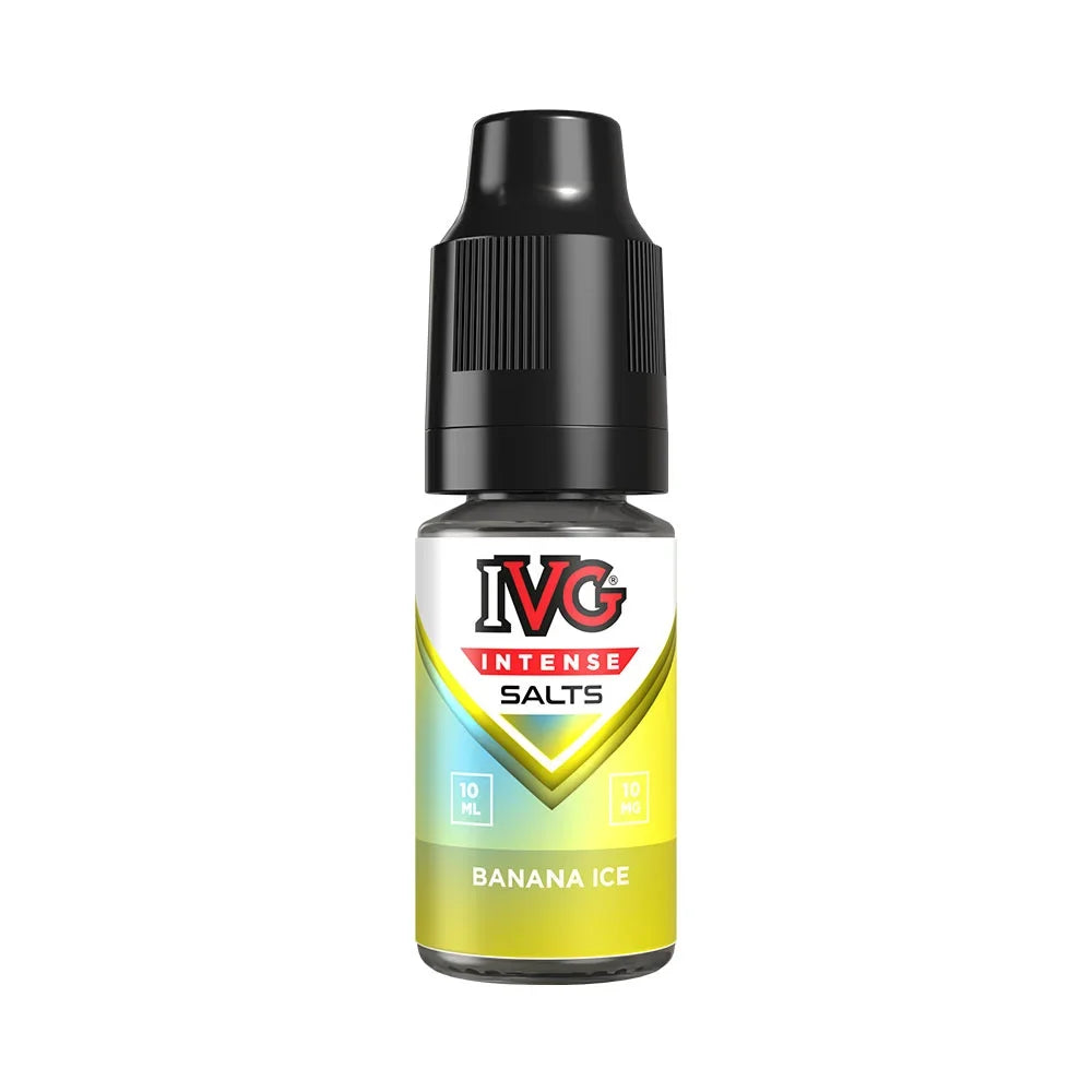 IVG Intense Salts Banana Ice 10ml nic salt e-liquid bottle