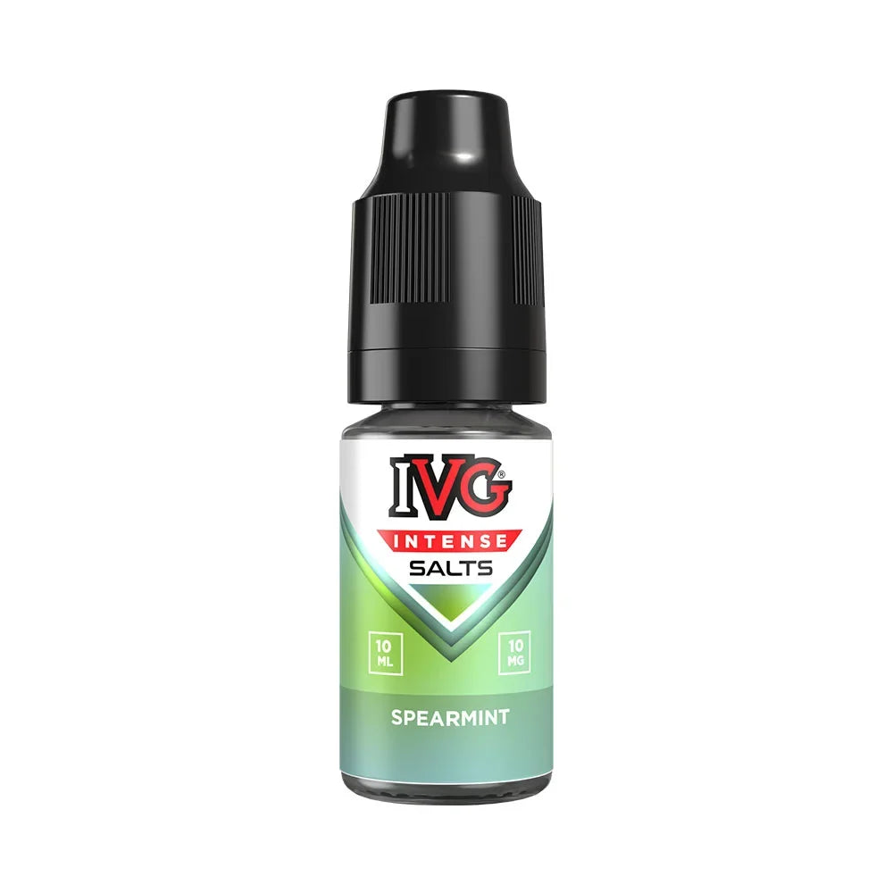 IVG Intense Salts Spearmint 10ml nic salt e-liquid bottle
