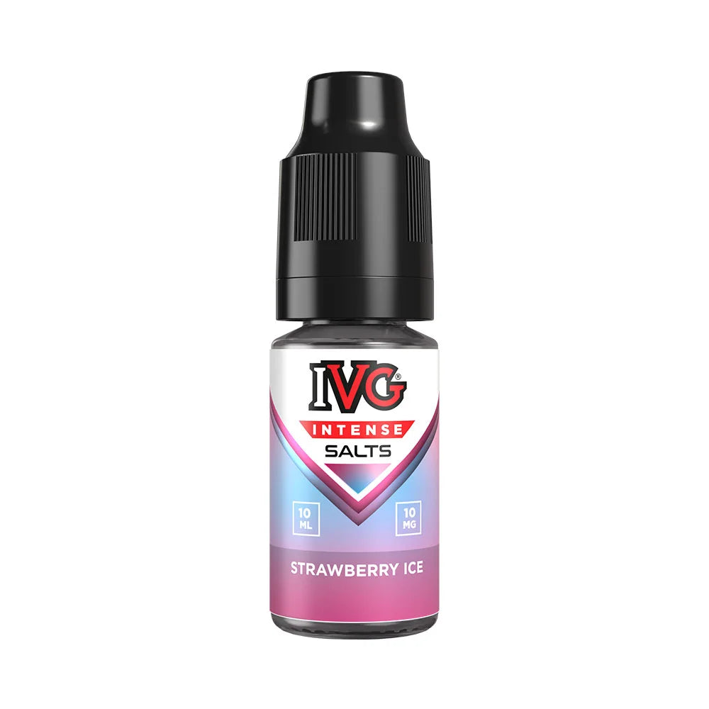 IVG Intense Salts Strawberry Ice 10ml nic salt e-liquid bottle