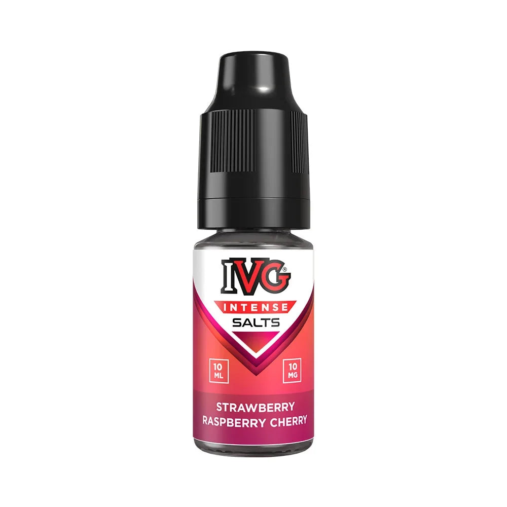 IVG Intense Salts Strawberry Raspberry Cherry 10ml nic salt e-liquid bottle