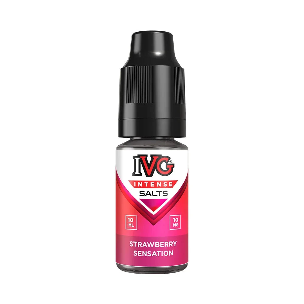 IVG Intense Salts Strawberry Sensation 10ml nic salt e-liquid bottle