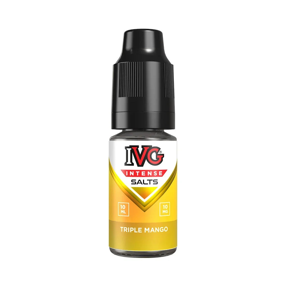 IVG Intense Salts Triple Mango 10ml nic salt e-liquid bottle