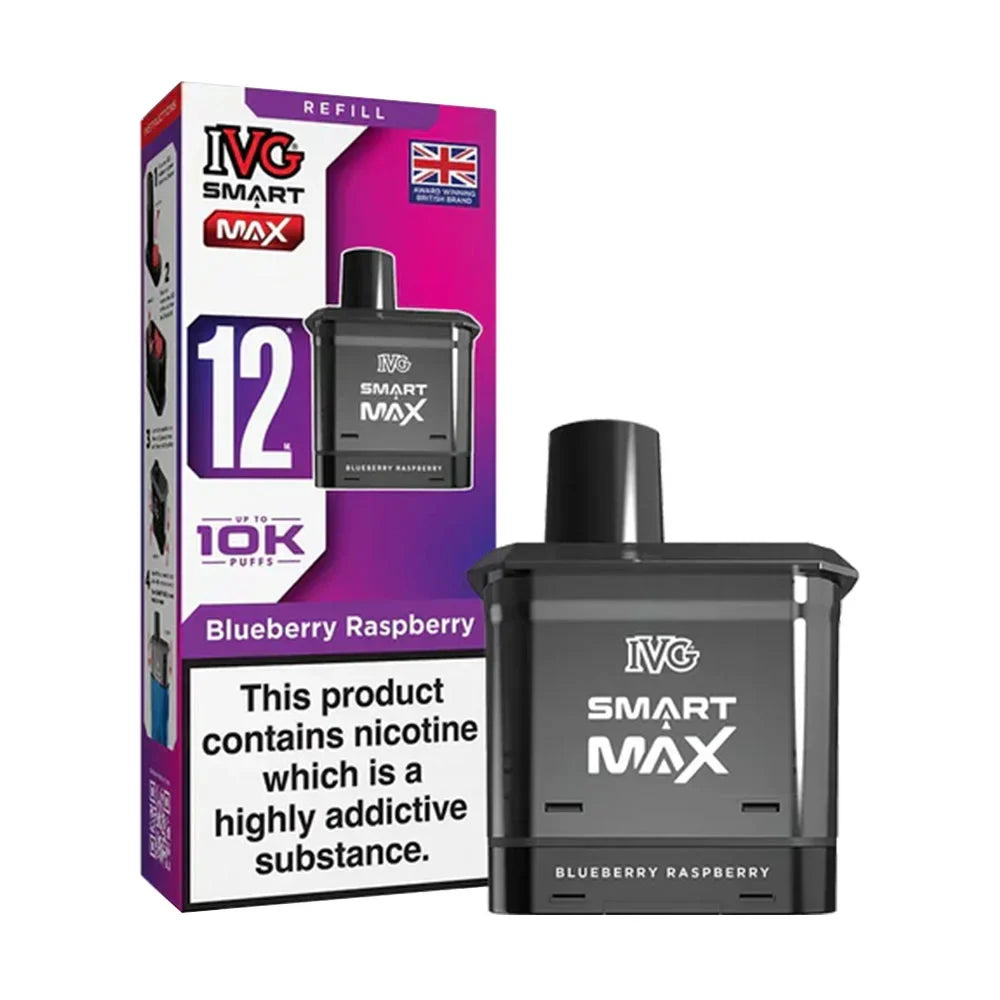 IVG Smart Max 10K Prefilled Pods - Blueberry Raspberry