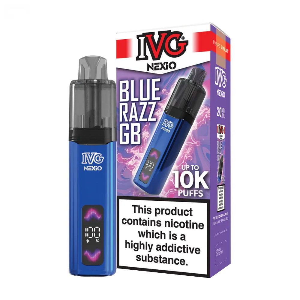 IVG Nexio 10K Prefilled Pod Vape Kit - Blue Razz GB