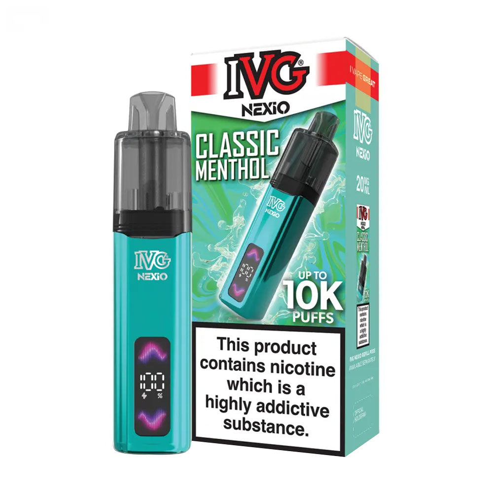 IVG Nexio 10K Prefilled Pod Vape Kit - Classic Menthol
