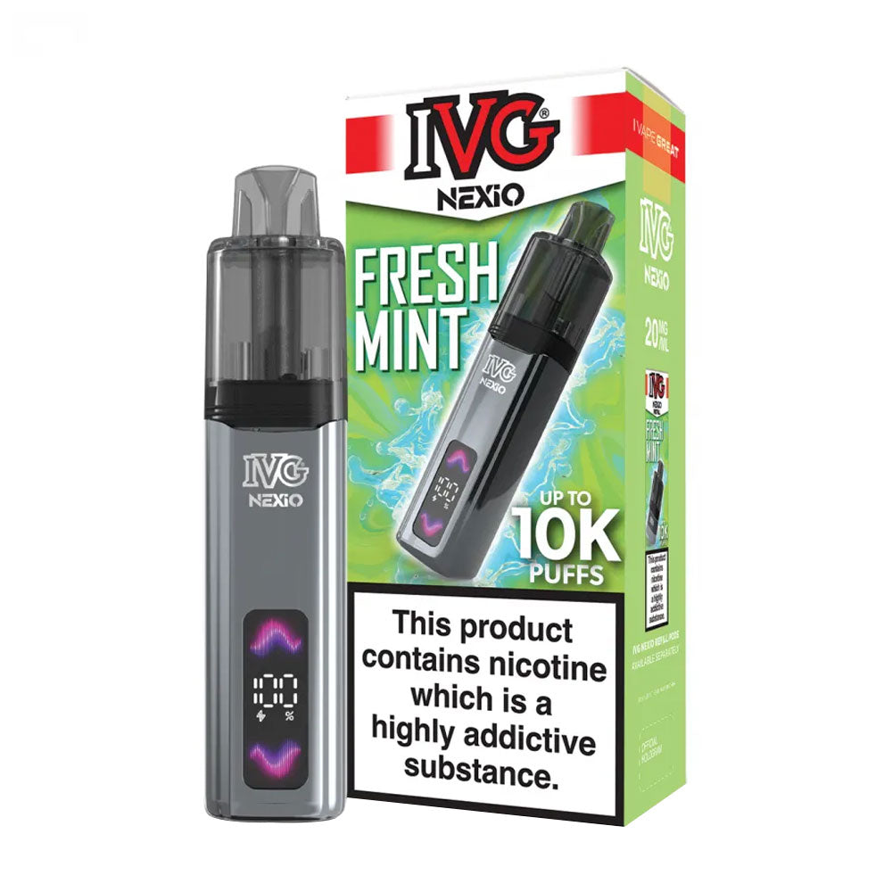 IVG NEXiO 10K Fresh Mint rechargeable prefilled pod kit