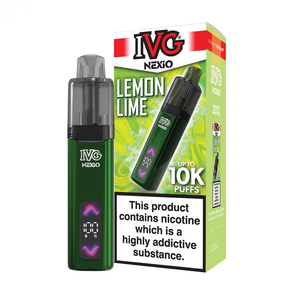 IVG Nexio 10K Prefilled Pod Vape Kit - Lemon Lime