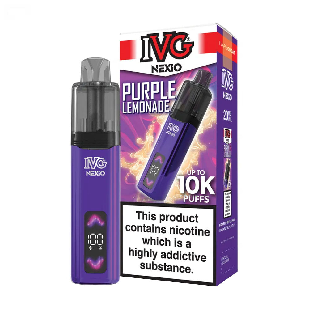 IVG Nexio 10K Prefilled Pod Vape Kit - Purple Lemonade