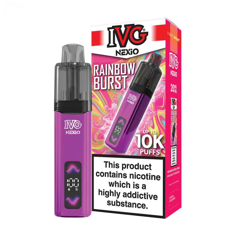 IVG Nexio 10K Prefilled Pod Vape Kit - Rainbow Burst