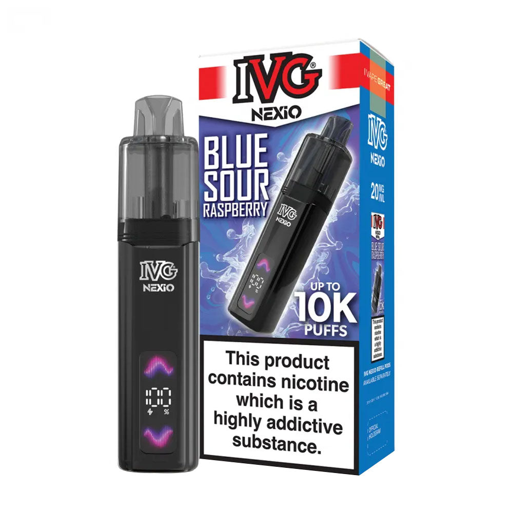 IVG Nexio 10K Prefilled Pod Vape Kit - Blue Sour Strawberry