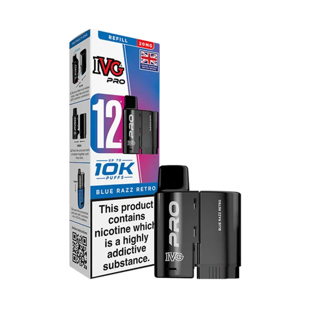 IVG Pro 12 Prefilled Pods - Blue Razz Retro