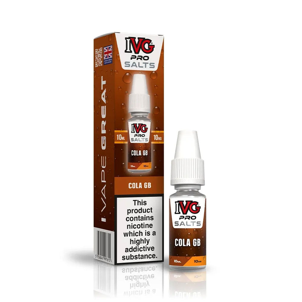 IVG PRO Salts Cola GB 10ml nic salt e-liquid bottle