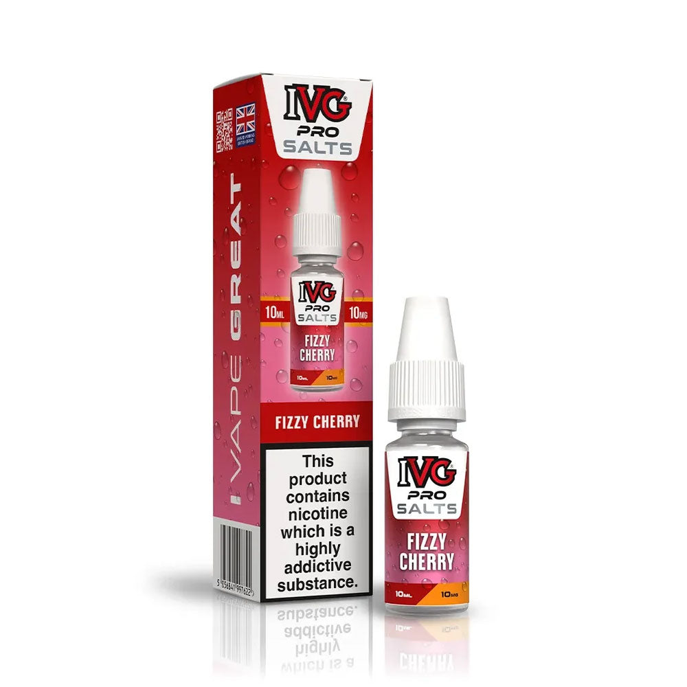 IVG PRO Salts Fizzy Cherry 10ml nic salt e-liquid bottle