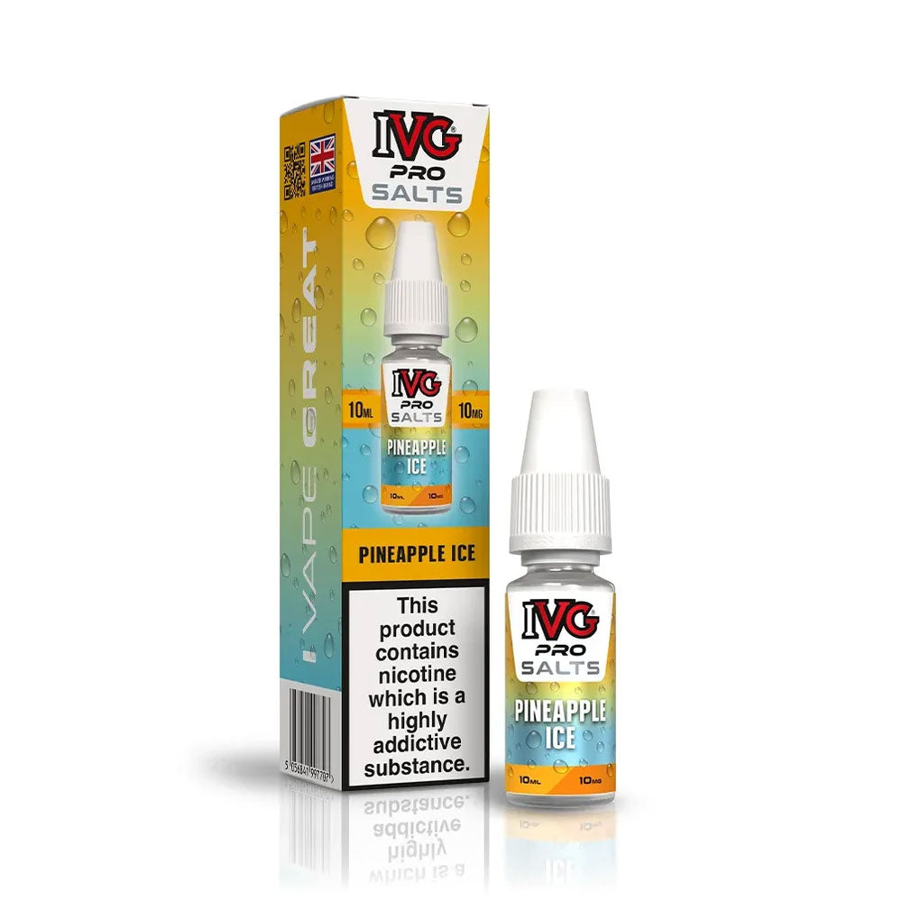 IVG PRO Salts Pineapple Ice 10ml nic salt e-liquid bottle