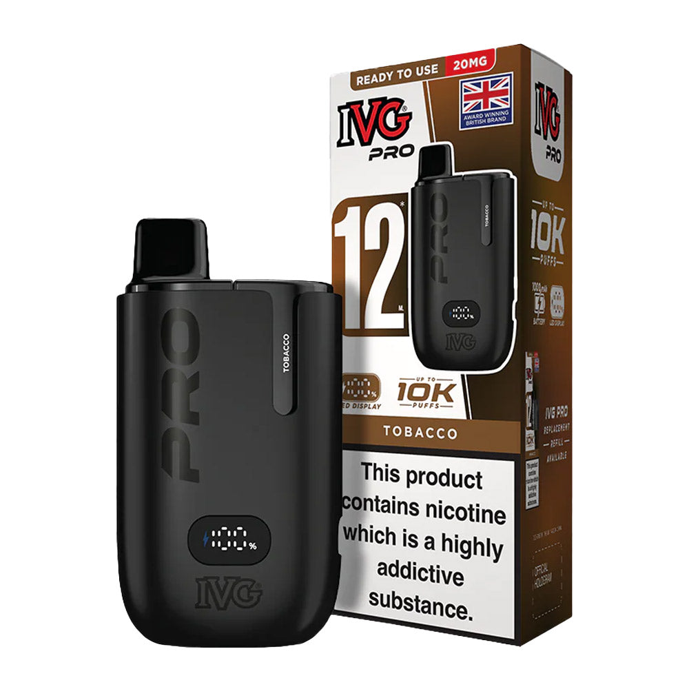IVG Pro 12 Prefilled Pod Kit - Tobacco
