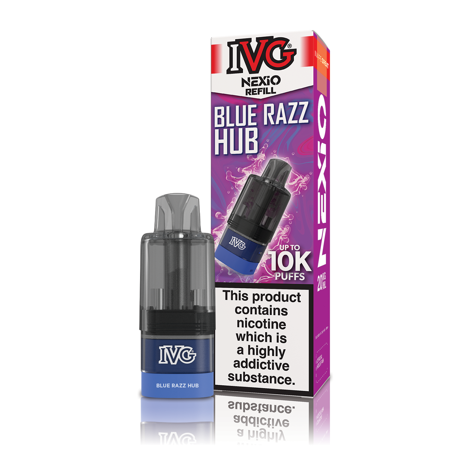 IVG Nexio 10K Prefilled Vape Pods - Blue Razz Hub