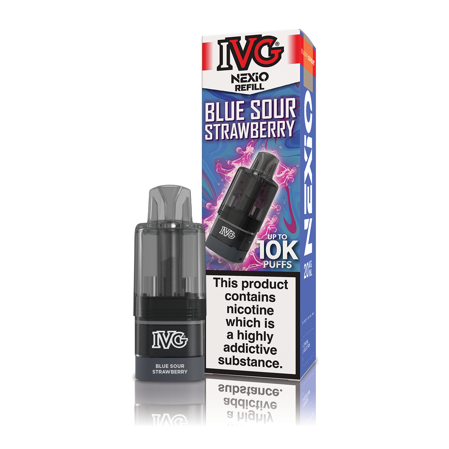 IVG Nexio 10K Prefilled Vape Pods - Blue Sour Strawberry