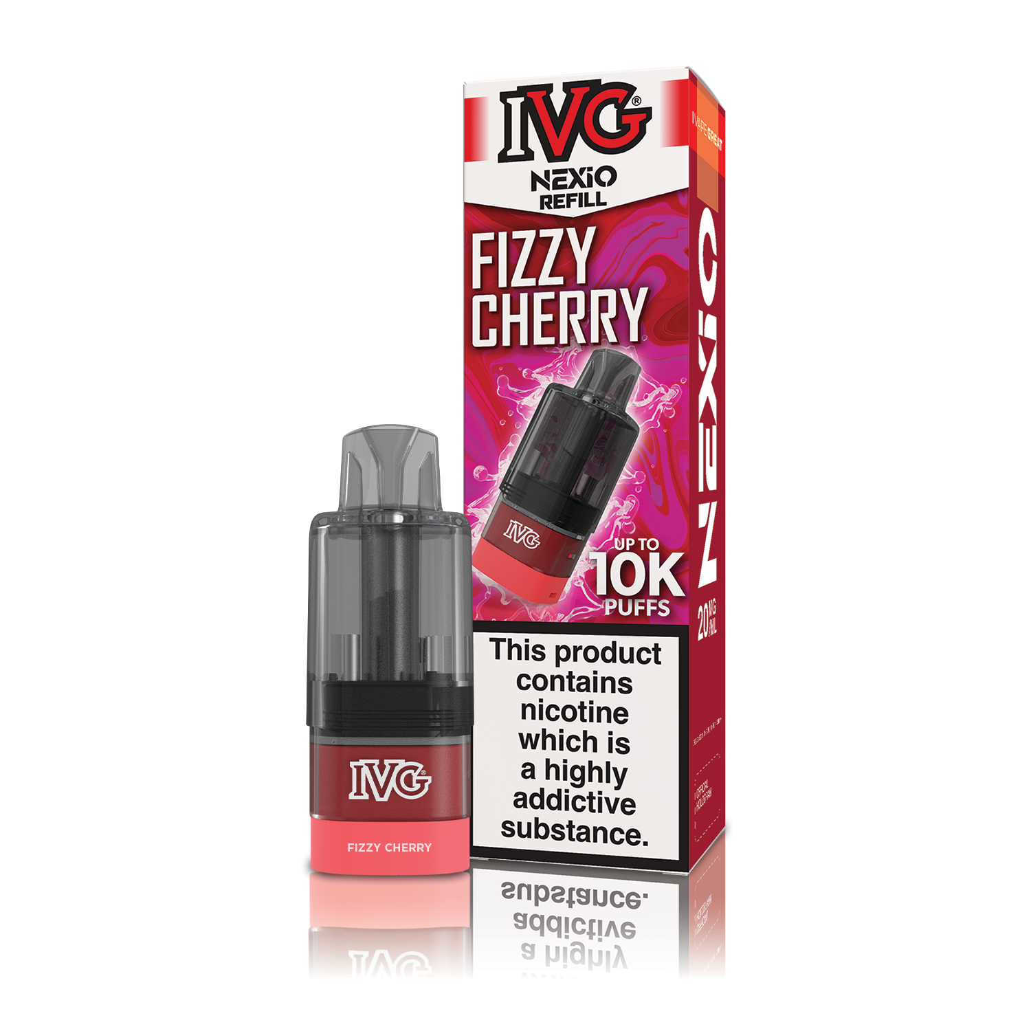 IVG Nexio 10K Prefilled Vape Pods - Fizzy Cherry