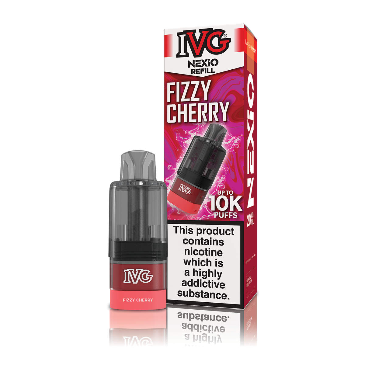 IVG Nexio 10K Prefilled Vape Pods - Fizzy Cherry