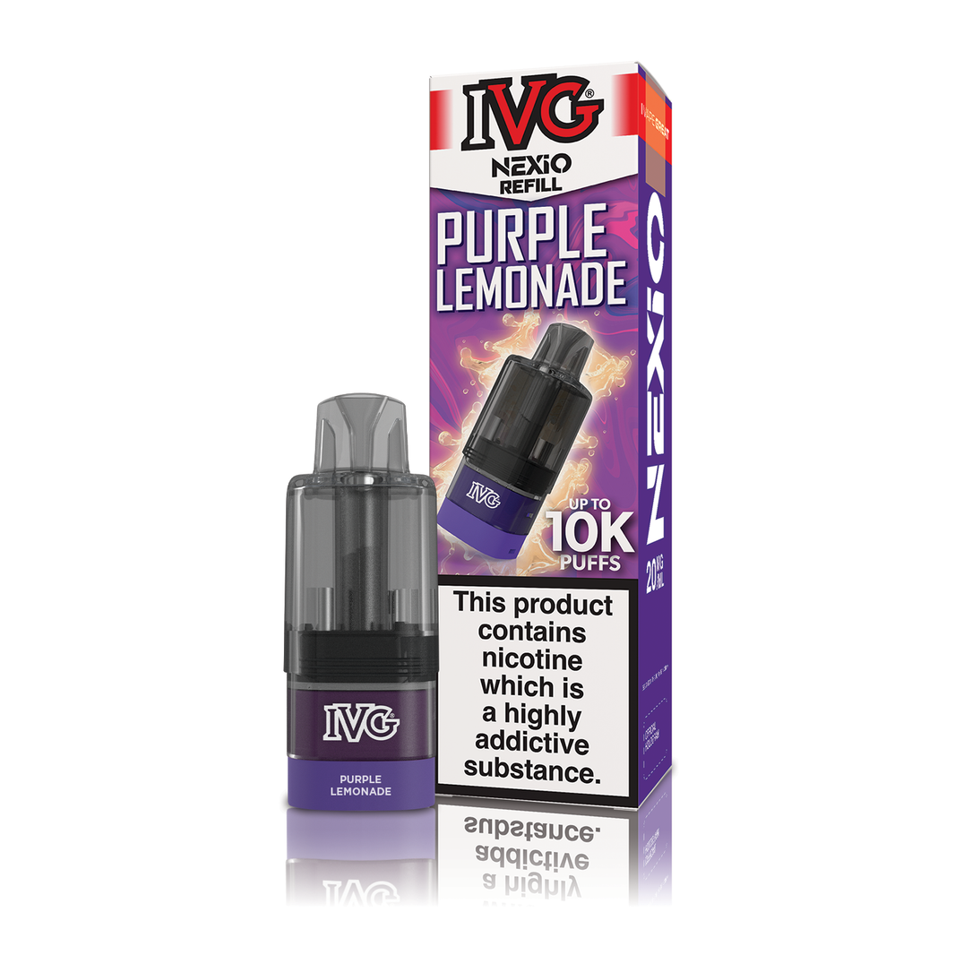 IVG Nexio 10K Prefilled Vape Pods - Purple Lemonade