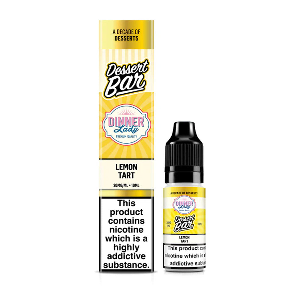 Dinner Lady Dessert Bar Lemon Tart 10ml nic salt e-liquid bottle