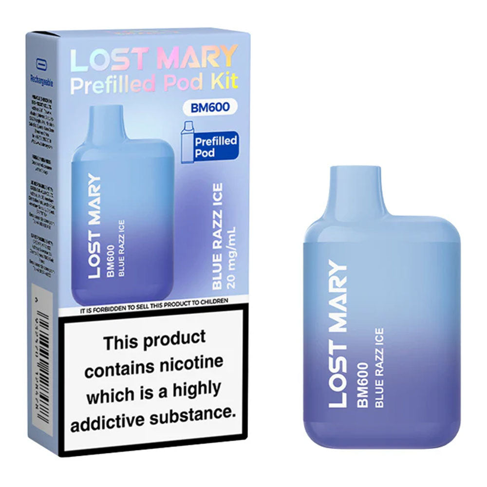 Lost Mary BM600 Prefilled Pod Kit - Blue Razz Ice