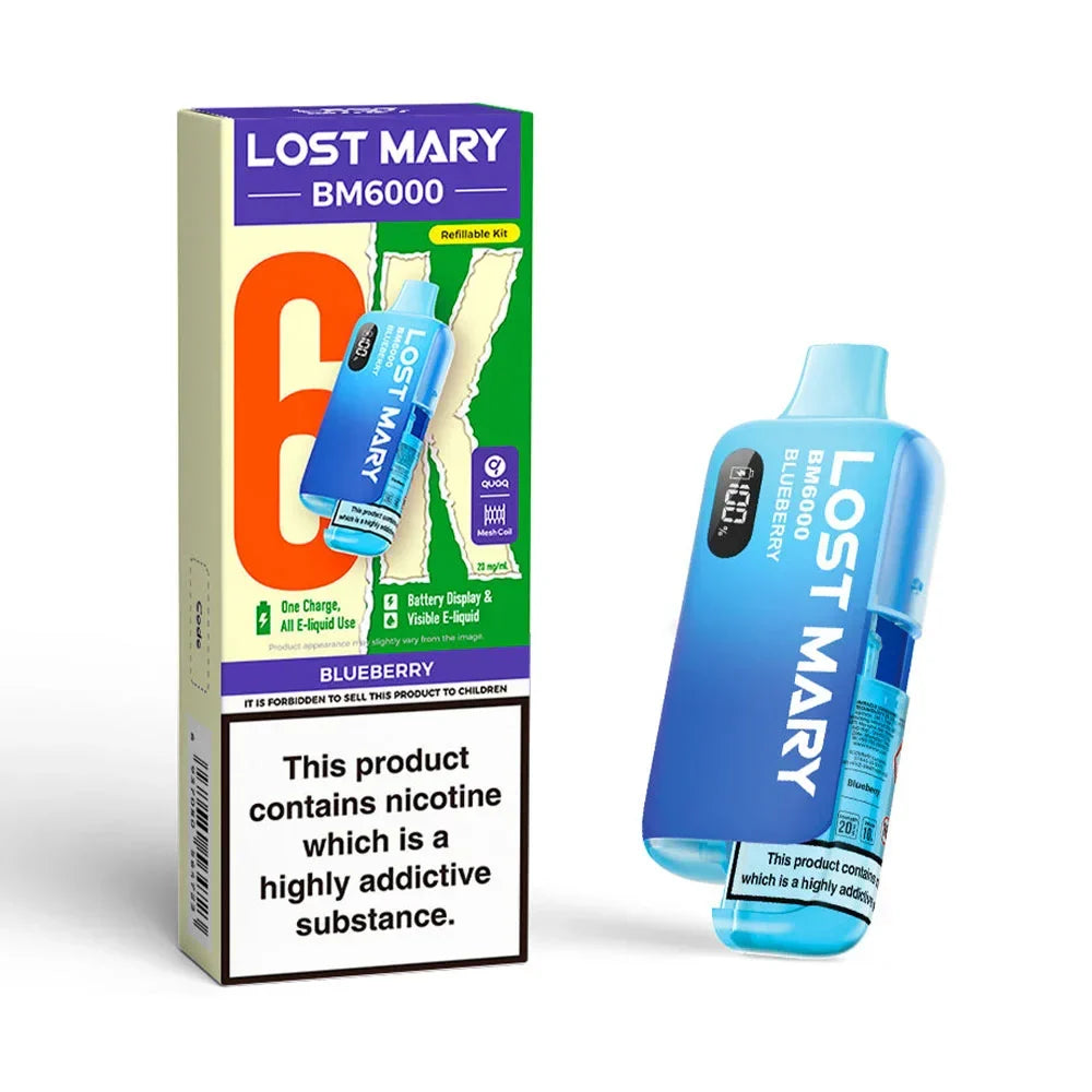 Lost Mary BM6000 Blueberry rechargeable prefilled pod kit