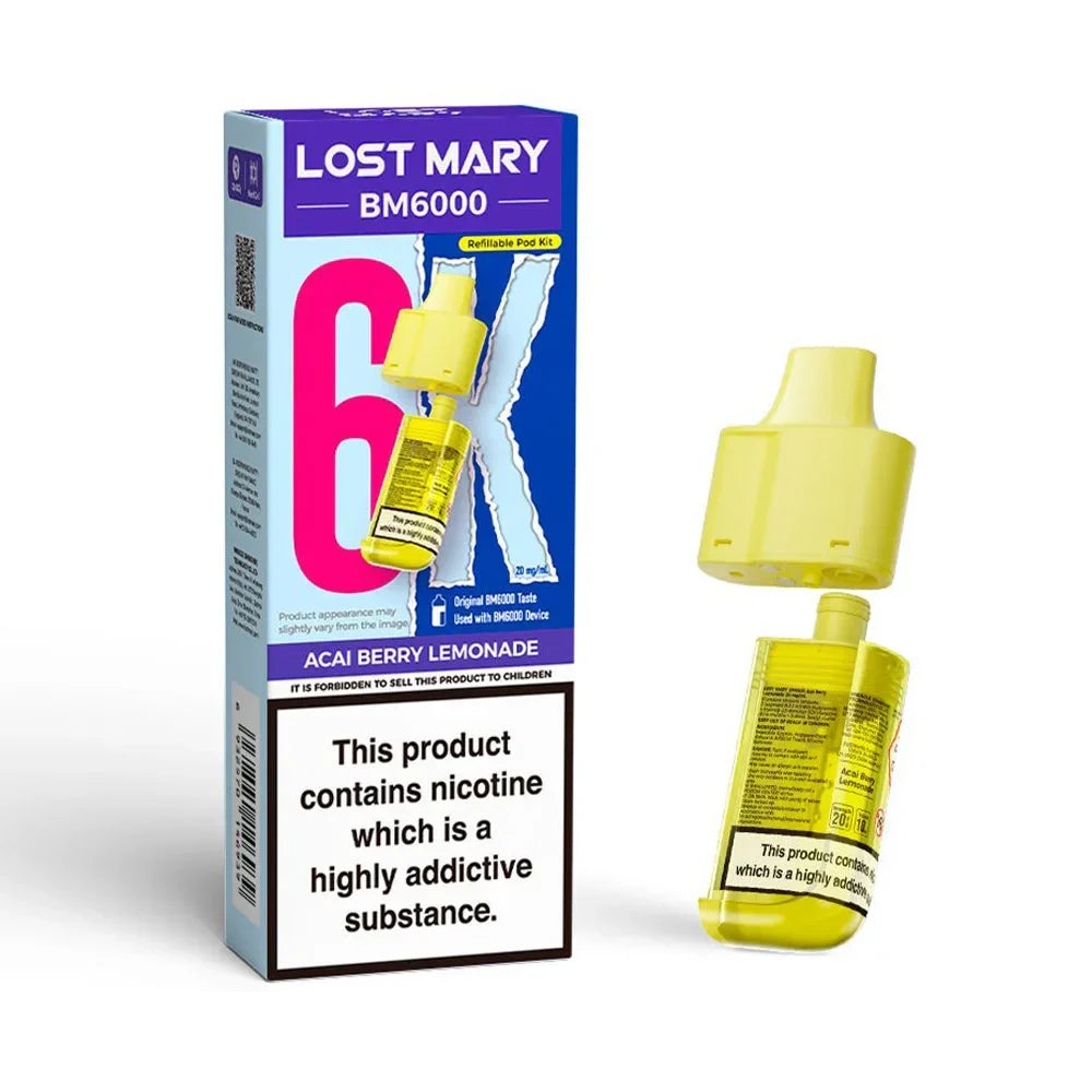 Lost Mary BM6000 Prefilled Pods - Acai Berry Lemonade