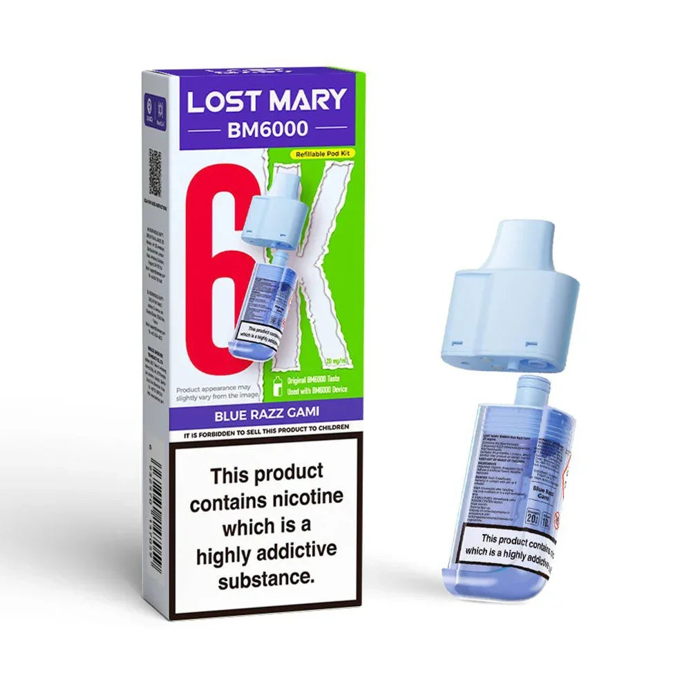 Lost Mary BM6000 Prefilled Pods - Blue Razz Gami