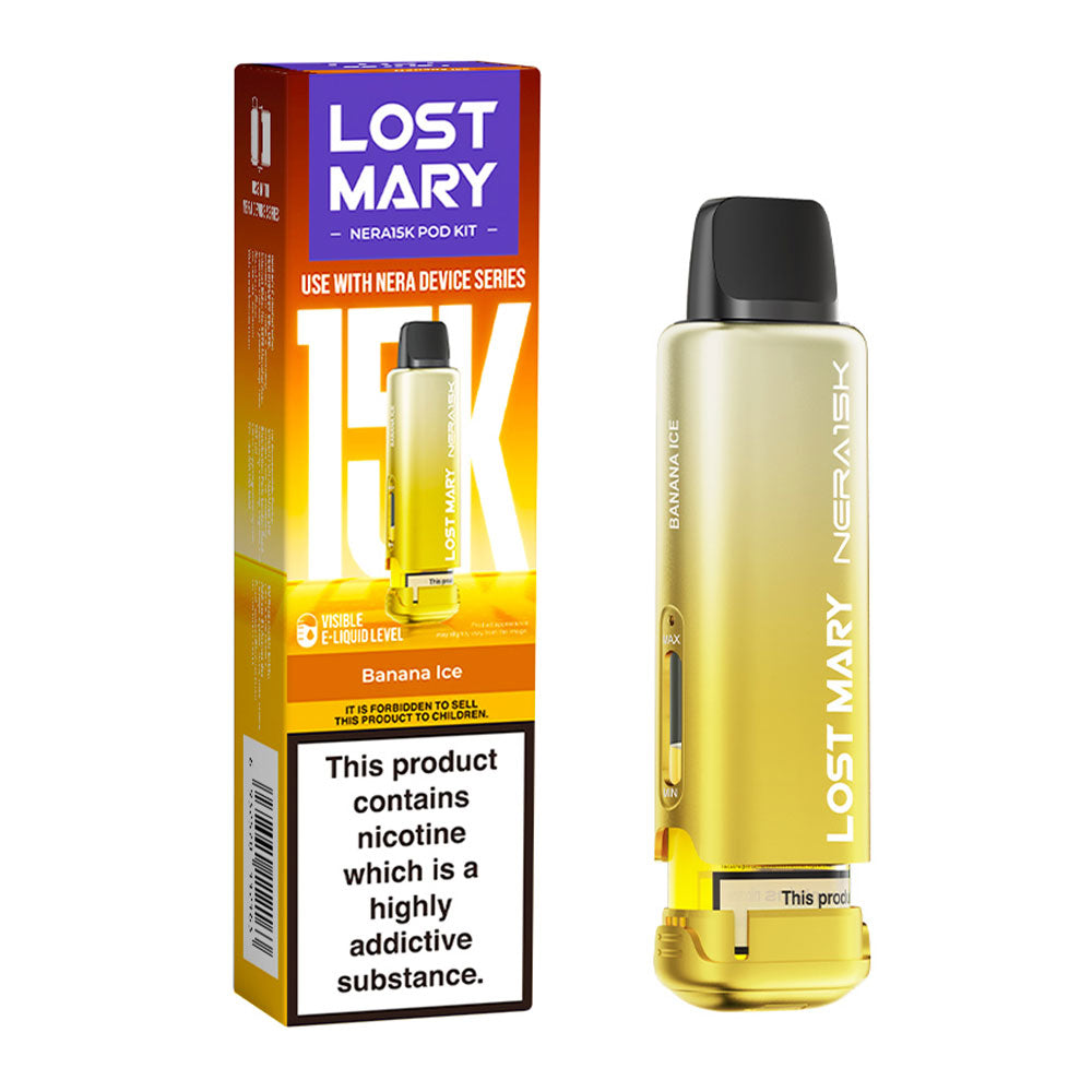 Lost Mary NERA 15K Banana Ice replacement prefilled pods
