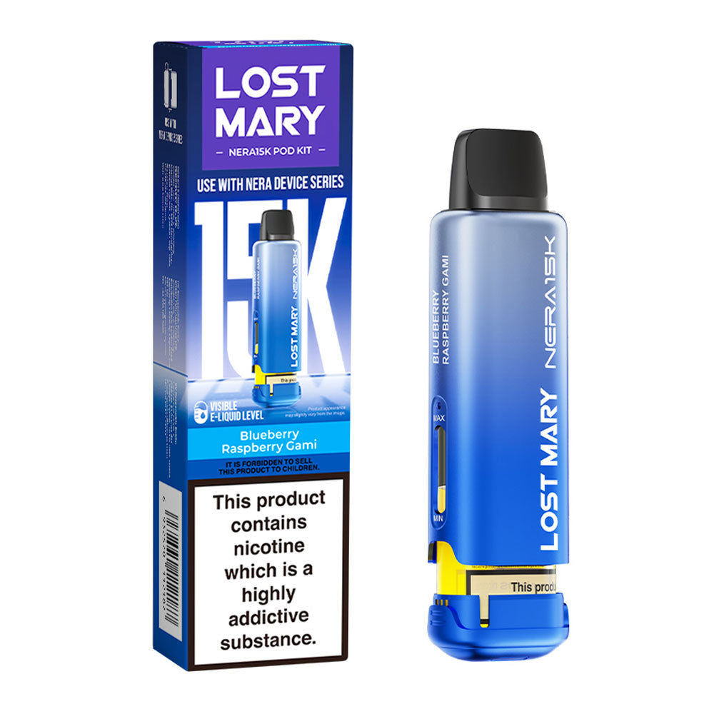 Lost Mary NERA 15K Blueberry Raspberry Gami replacement prefilled pods